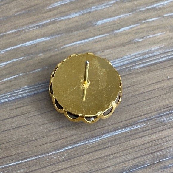 Faux Pearl Button Pierced Earrings Set of 3 in Gold, Cream & Black - Picture 11 of 11